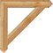 Ekena Millwork Traditional Arts & Crafts Rough Sawn Bracket, Western Red Cedar, 6"W x 44"D x 44"H BKT06X44X44TRA03RWR - alternate 3